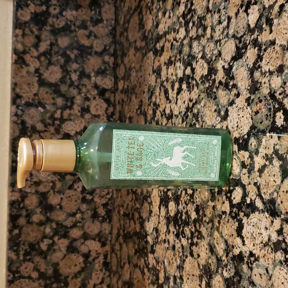 PRICE DROP!  White Barn White Tea & Sage gentle gel hand soap